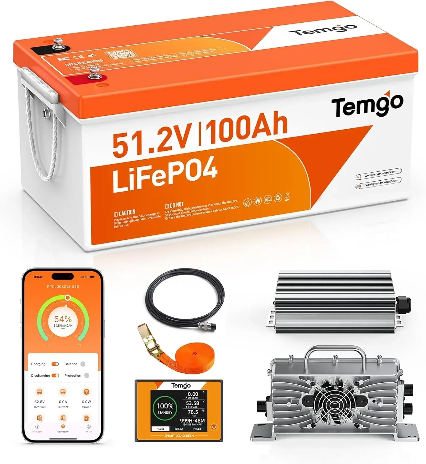 Lithium Battery 100Ah - Batteria al litio LiFePO4 da 48V