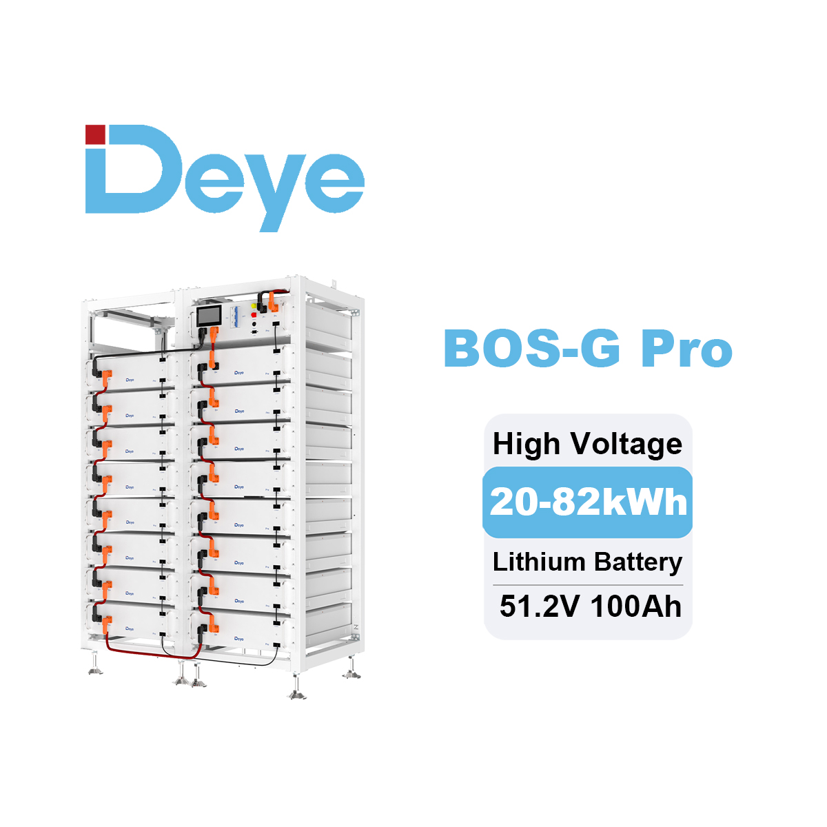 Deye LiFePO4 ESS BOS-G Pro Bat - Lithium Battery 100Ah recensione e prezzo